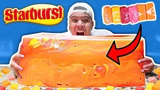 DIY GIANT EDIBLE STARBURST WORLDS LARGEST 10000 STARBURSTS [upl. by Necyla]