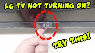 How to Fix Your LG Smart TV That Wont Turn On  Black Screen Problem [upl. by Moritz444]