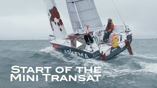 Arkema Voile TransatS 8 – Start of the Mini Transat [upl. by Ocirne]