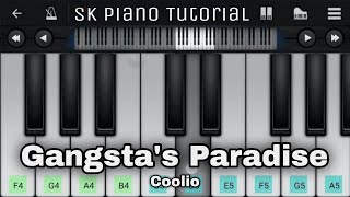 Gangstas Paradise from quotCoolioquot PIANO TUTORIAL [upl. by Shepard]