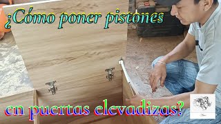 ¿Cómo instalar pistones para puertas elevadizas quotInstall pistonsquot😁  Aries WoodWorking 🔨♈ [upl. by Evelinn]