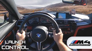 2020 BMW M4 F82 Competition POV Drive  DCT Launch Control [upl. by Yendys]