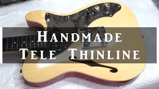 i built a guitar Telecaster Thinline neck P90 [upl. by Trilly]