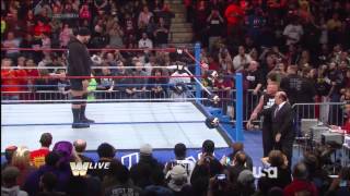 HD Jan 6 2014 RAW Old School  Brock Lesnar Broke Mark Henry Arm but wasThrown off Ring by Big Show [upl. by Yirinec]