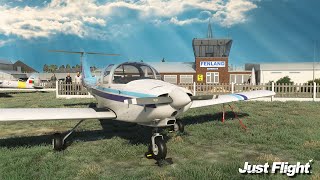 Back to Basics  First look at the Just Flight PA38 Tomahawk in MSFS [upl. by Etac]