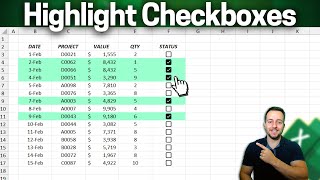 Highlight Cells or Rows with a Checkbox in Excel  2 Methods [upl. by Eynahpets878]