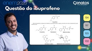 🧪 Questão do ibuprofeno Enem 2023 Química  Isomeria óptica [upl. by Rephotsirhc]