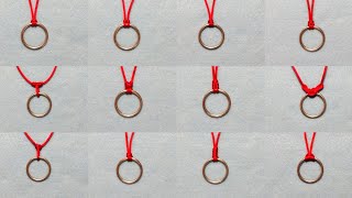 12 PENDANT KNOT12 MACAM SIMPUL LIONTINHOW TO MAKE TIE KNOT [upl. by Kara]