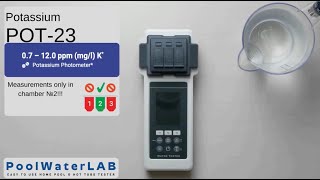 PoolWaterLAB  Ultimate Pool Water Tester  Potassium measurement [upl. by Erlina537]