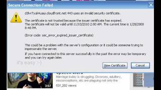 How to Fix Secure Connection Failed [upl. by Hawkie]