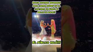 Karol G Sorprende en el Santiago Bernabéu con ¡Amaia Montero y quotRosasquot [upl. by Nyladnewg]