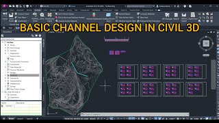 Channel Design in Civil 3D [upl. by Radmen]