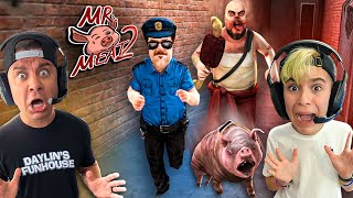 WE HELPED THE COPS ESCAPE MR MEAT 2 Front Door Escape [upl. by Atteoj]