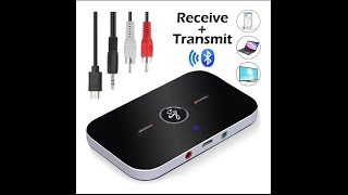 Bluetooth 50 Transmissor Receptor Adaptador De Áudio é bom [upl. by Summer]