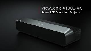 Find Your Oasis  ViewSonic X10004K  Ultra Short Throw Smart LED Soundbar Projector Short ver [upl. by Siekram]