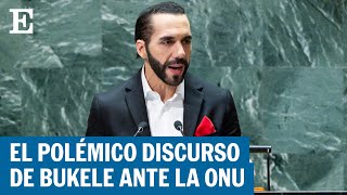 EL SALVADOR  El discurso del presidente Nayib Bukele en las Naciones Unidas  EL PAÍS [upl. by Essex]