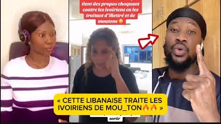 🚨🚨CETTE LIBANAISE TRAITE LES IVOIRIENS DE MOUTON [upl. by Nnairet]