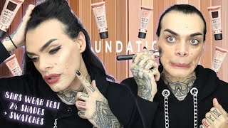 REVOLUTION MATTE BASE FOUNDATION  8Hrs WEAR TEST  24 SHADES SWATCHED [upl. by Rebmaed316]