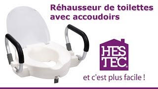 Réhausseur de toilette avec accoudoirs  HESTEC [upl. by Stacie684]