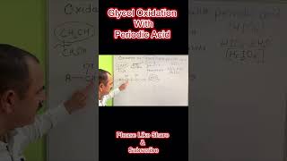 Periodic acid Oxidation of Glycol  Oxidation of Vicinal Diol  Dihydric Alcohol Shorts [upl. by Anavas]