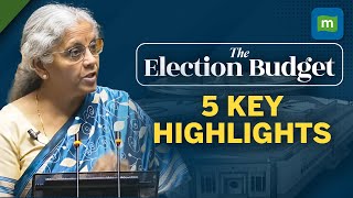 Key Points From The 2024 Interim Budget l 5 Highlights To Note l Nirmala Sitharaman [upl. by Blim]