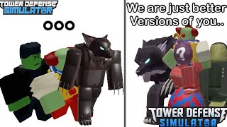 Lunar Overture Enemies Meet Their Old Versions TDS Meme [upl. by Hannad]