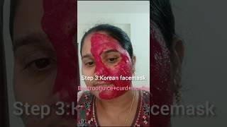 Day 11 beetroot facial30days30tipsfacialdiyskincarefacemaskbeautyshortstrending [upl. by Nilyarg]