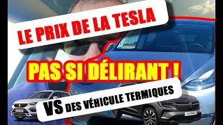 Tesla Model Y  Ses équipements son prix comparé à ceux de véhicules thermiques [upl. by Ardnasyl661]