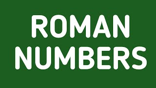 Roman numerals 1 to 100 [upl. by Elsa]