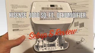 HiSense Dehumidifier Setup and Review [upl. by Hyps]