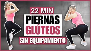 PIERNAS TONIFICADAS Y GLÚTEOS GRANDES  RUTINA DE EJERCICIOS EN CASA SIN PESAS  NatyGlossGym [upl. by Akirea]