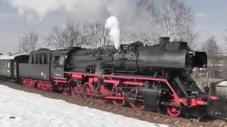 Mit 50 3648 Berlin macht Dampf im Erzgebirge am 2722016 [upl. by Airbmac]