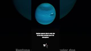 Neptune appears blue in color due to the dense methane gas in its atmosphere [upl. by Pincus581]