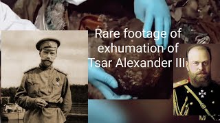 Rare footage of the exhumation of Tsar Alexander III [upl. by Alyek]