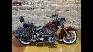 1999 HarleyDavidson FLSTC Heritage Softail Classic [upl. by Anastasio954]