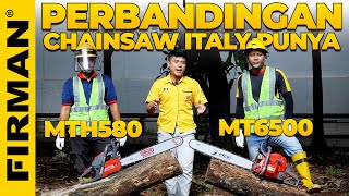 CHAINSAW ITALY MANA YANG MEMILIKI KINERJA LEBIH CEPAT  PERBANDINGAN EFCO MTH580 VS MT6500 [upl. by Asiral173]