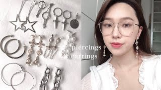 我的耳洞和耳環分享⛓穿洞經驗 耳骨 哪裡買耳環 QampA  My Piercings amp Fav Earrings  heyitsmindy [upl. by Ainel]