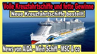 Mein Schiff Kreuzfahrtschiffe durchgehend VOLL🔴 Neue Schiffe  AIDA verschenkt Gutscheine amp mehr 🛳️ [upl. by Isle]