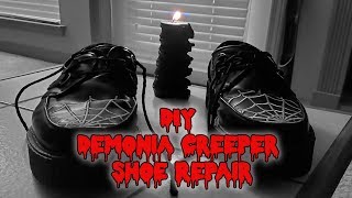 DIY Demonia Creeper Shoe Repair [upl. by Nazler922]