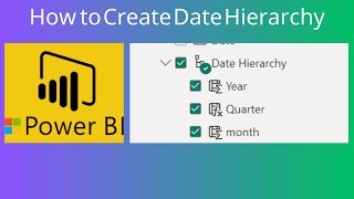 How to Create Date Hierarchy in Power BI [upl. by Ecidnarb936]