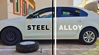 Steel VS Aluminium Wheels  Pros and Cons of Small and Big Rims [upl. by Aroz]