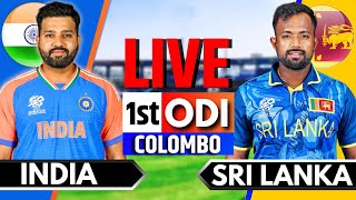 India vs Sri Lanka 1st ODI  Live Cricket Match Today  IND vs SL Live Match Today  IND vs SL ODI [upl. by Hurff]