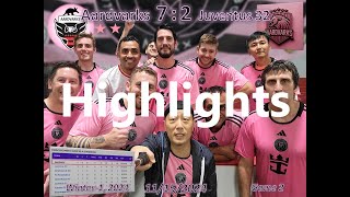 11142024  Aardvarks vs Juventus 32 72  Highlights  Winter1 game 2 [upl. by Fira]