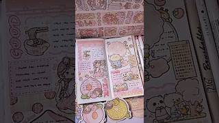 Making Kawaii Journal 🌸Aesthetic Journal with Pink Theme✨asmr journal sticker journaling [upl. by Sair]