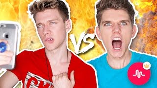 🔴Musically Battle Musers  Collins Key vs Devan Key [upl. by Rexanna]