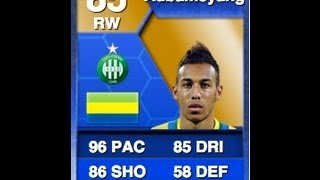 Fifa 13 Ultimate Team  Recensione Aubameyang TOTS  Stat in Game [upl. by Eem]