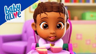 Les bébés essaient des encas sains 🍼 Dessin Animé Pour Bébé 🍎 Baby Alive Français 💕 [upl. by Alleen]