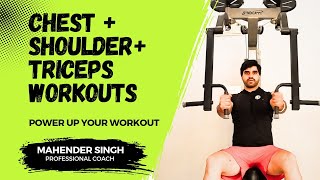 Transformation Day 5  Chest  Shoulder  Triceps  Bodybuilding gym workout viralvideo [upl. by Paugh]