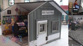 Tack Store for Schleich Models Huge Project Finished Miniature Crafting [upl. by Pritchard]