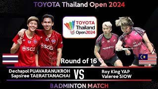 🔴LIVE SCORE  PUAVARANUKROH TAERATTANACHAI vs YAP SIOW  Thailand Open 2024 Badminton [upl. by Sackville]